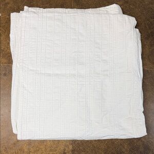 Pottery Barn White Shower Curtain